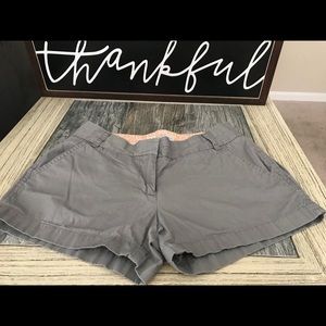 Grey J. Crew Chino Shorts